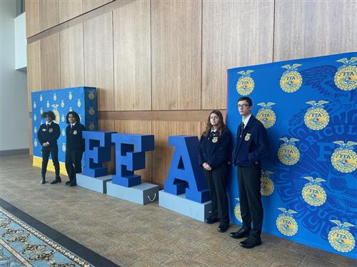 FFA Members attend various field trips and leadership events including the State FFA Convention each year. 